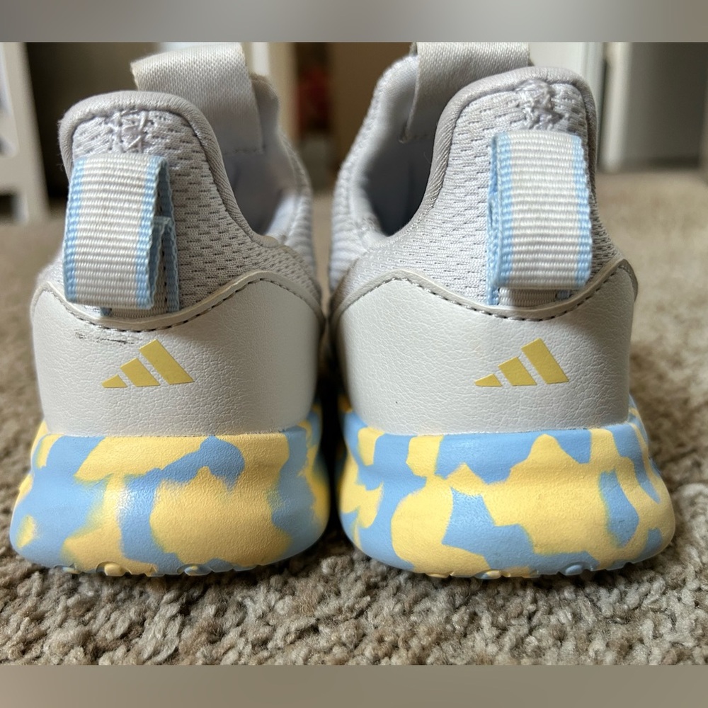 Adidas toddler 10k Shoes - Light Blue and Yellow - Picture 2 of 5